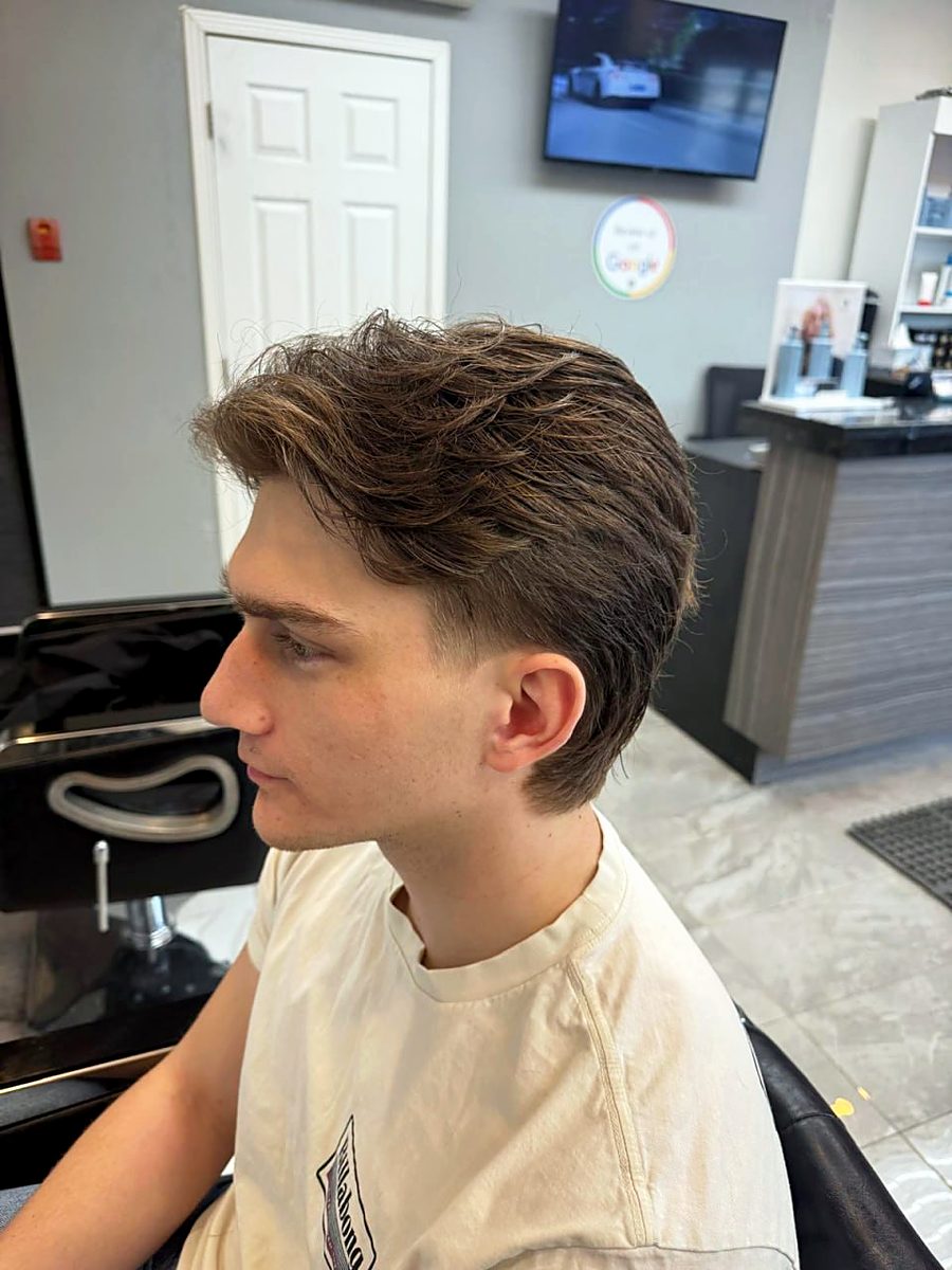 Textured men's cut